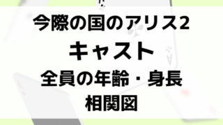 今際の国のアリス2相関図とキャストの名前年齢身長を画像付きで紹介！