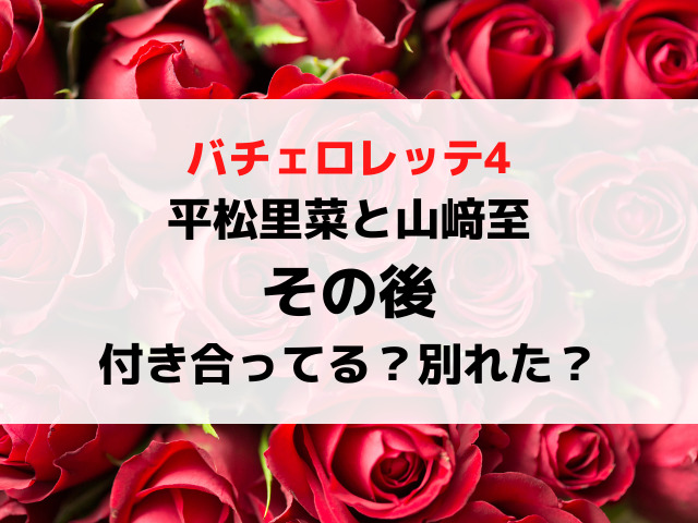 バチェロレッテ4その後｜平松里菜と山﨑至は別れたか付き合ってるか結婚したか現在を調査！